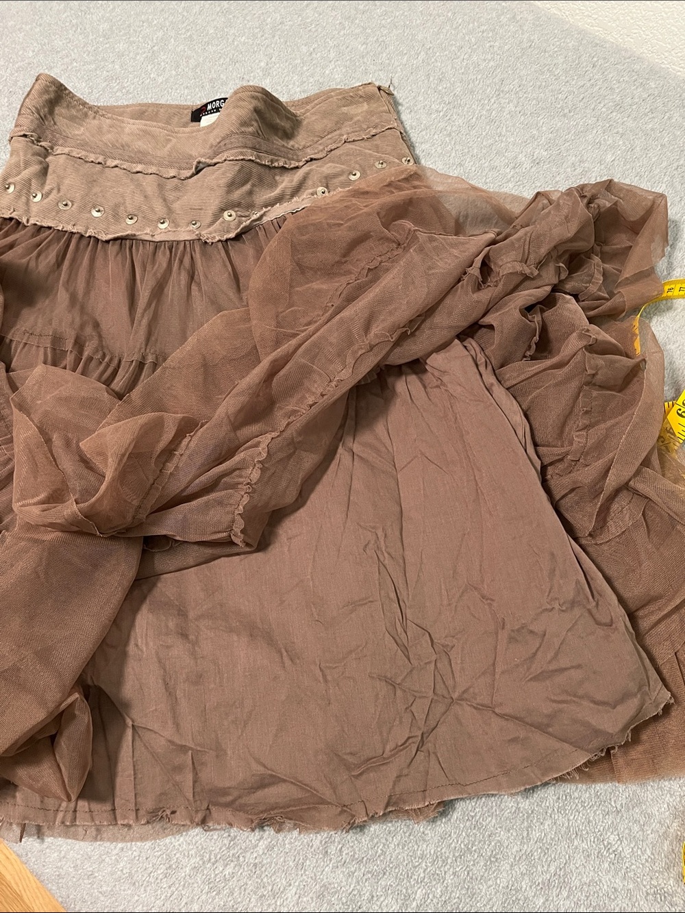 Morgan De Toi Tulle Skirt Small Western Fairy Grunge Indie Whimsigoth Festival - Picture 6 of 11
